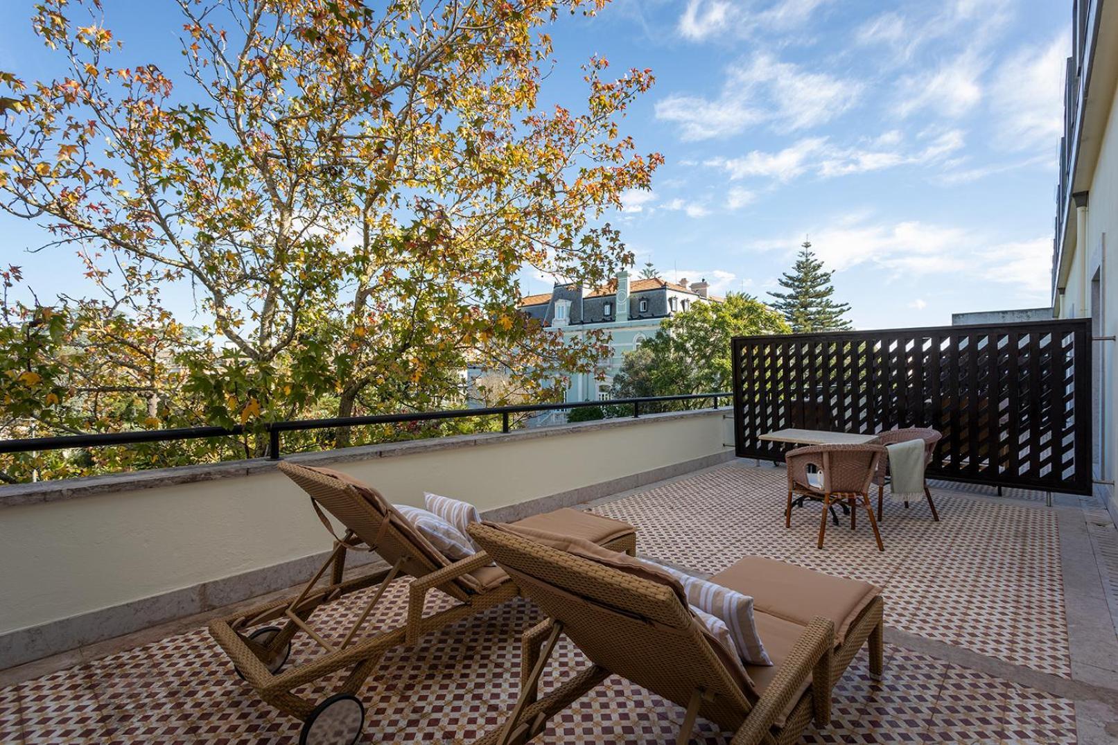 Pestana Palace Lisboa Hotel & National Monument - The Leading Hotels Of The World Exterior foto Rooftop terrace